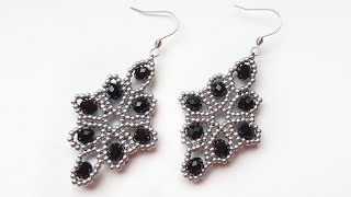 Серьги из бусин и бисера/Beaded earrings/Natali Amapola