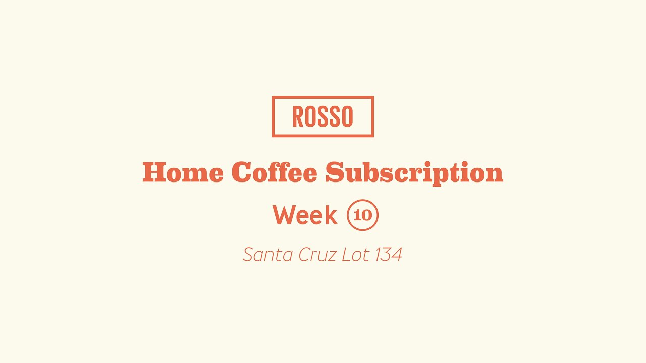 Week 10—Home Coffee Subscription w/ Dave