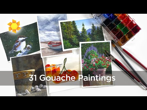 31 Gouache Paintings and what I learned from making them