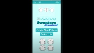Custom knitting machine patterns using Knits That Fit App screenshot 4