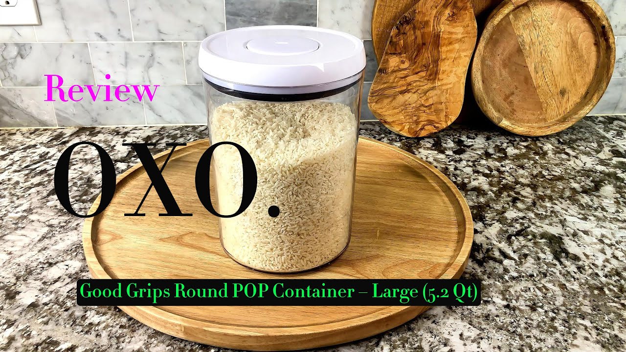 OXO GOOD GRIPs Food Storage Containers, 3 Piece Round Pop Canister Set