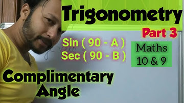 Complementary angles of trigonometry | Trigonometry Part 3 | Maths class 10  9 NCERT CBSE ICSE