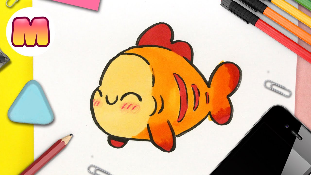 Detalle 43+ imagen dibujos de peces kawaii