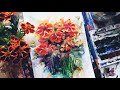 БАРХАТЦЫ |Акварель💦 Watercolor step by step