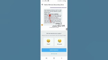 how to add or remove secondary zone in Swiggy delivery app