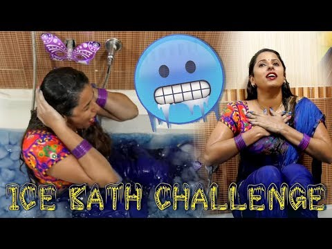 Crazy Ice Bath Challenge Actress Shraavya Reddy in Hot Sareeee.. | Bathtub ft.Shraavya Reddy