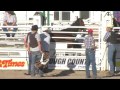 Contestant Kicked in the Head | Wild Horse Race 2014