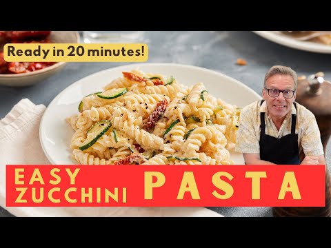 20 Minute Zucchini Pasta | Mediterranean Diet Recipes