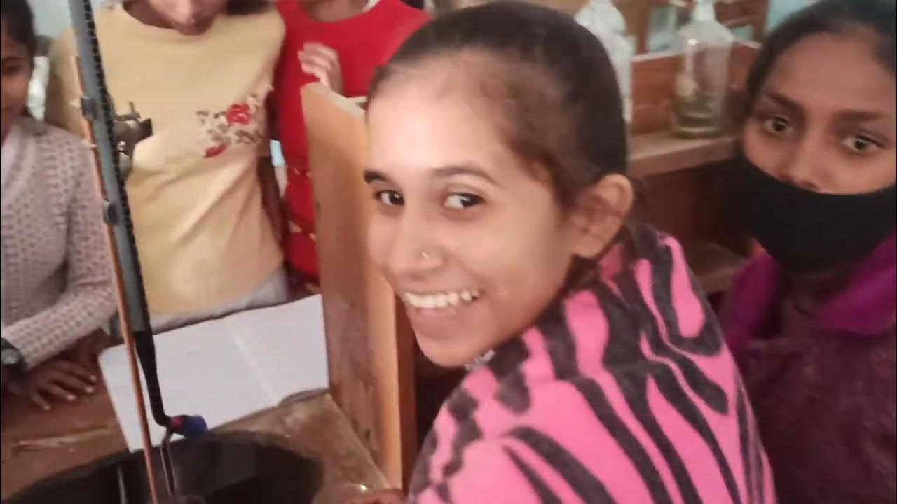 12th Chemistry students are doing the experiment of titration between