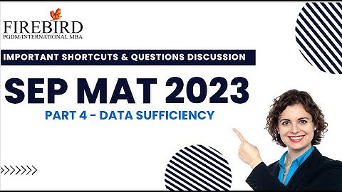 MAT 2023 | Important Q&A | Shortcuts | Data Sufficiency | May Exam QP  | Part 4 | September MAT
