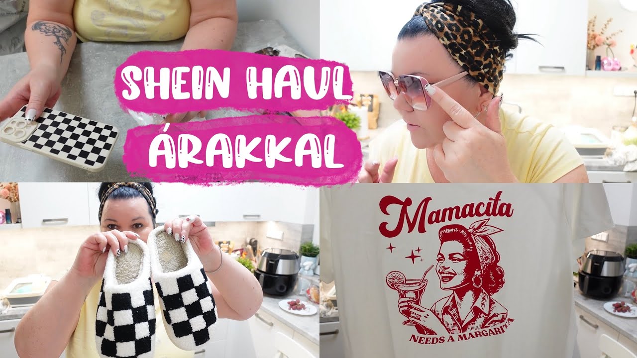 Shein haul árakkal, pólók, papucs, tokok, körmök, kütyük, szemcsik, töltő stb
