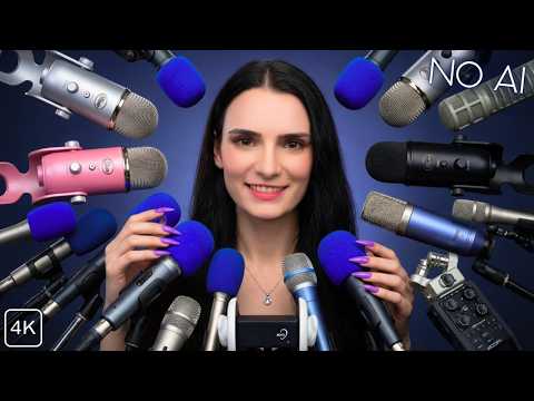 ASMR EXTREME Mic Scratching with 67 MICS & Different Nails 💙 No Talking for Sleep 😴 4K