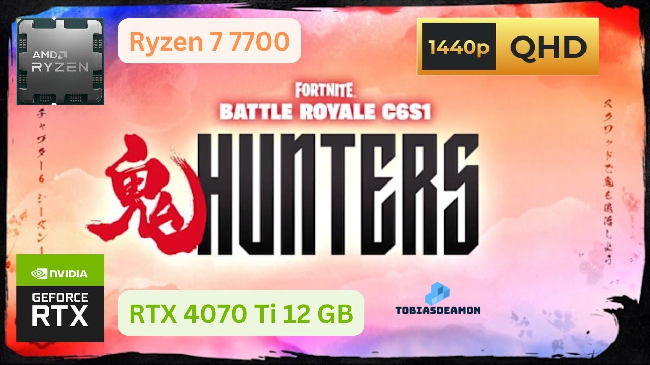 Fortnite - Chapter 6 - RTX 4070Ti 12GB + R7 7700 - Epic RT OFF - 1440p60