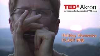 Harmonica Flash Mob PSA
More info at http://www.harmonicahal.com
Hal Walker is teaming up with TedXAkron to host a Holiday Harmonica Flash Mob at the Akron Childrens Hospital on the morning of Sat. Dec. 22nd. To prepare for the even, Hal will offer two Free Mass Harmonica Lessons. The first is a Mass Lesson for all ages at the UU church of Akron on Dec. 15 at 10:15 am (3300 Morewood Rd). The second is a Harmonica Happy Hour on Friday, Dec. 21st from 5-7:30 the Uncorked Wine Bar at 22 N. High St. Akron. (The lesson starts at 6 pm) Please spread the word. Harmonica Flash Mob PSA