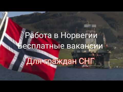 Норвегия, работа для