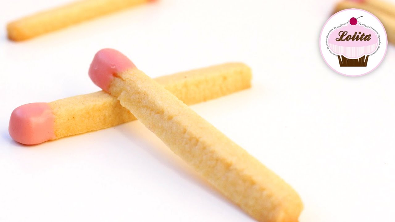 Receta de galletas de mantequilla en forma de cerillas | Receta trampantojo