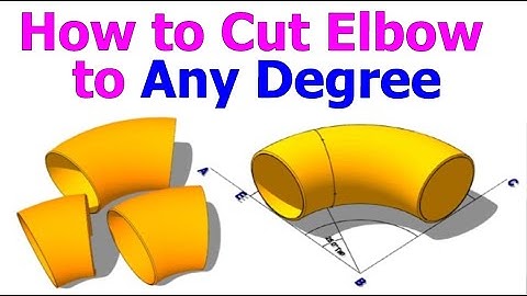 Cut an Elbow to any degree  pipe fit up tutorial piping tips and tricks
