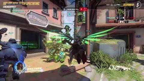 Overwatch Junkrat 4 Man RIP-Tire over Eichenwalde building