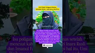 Umi Pipik Ingatkan Bahaya Poligami Asal-Asalan, Perempuan Jangan Dijadikan Korban