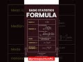 Statistics Formula Tricks      Last Minute Statistics Revision 🚨 | Save Your Marks Now!