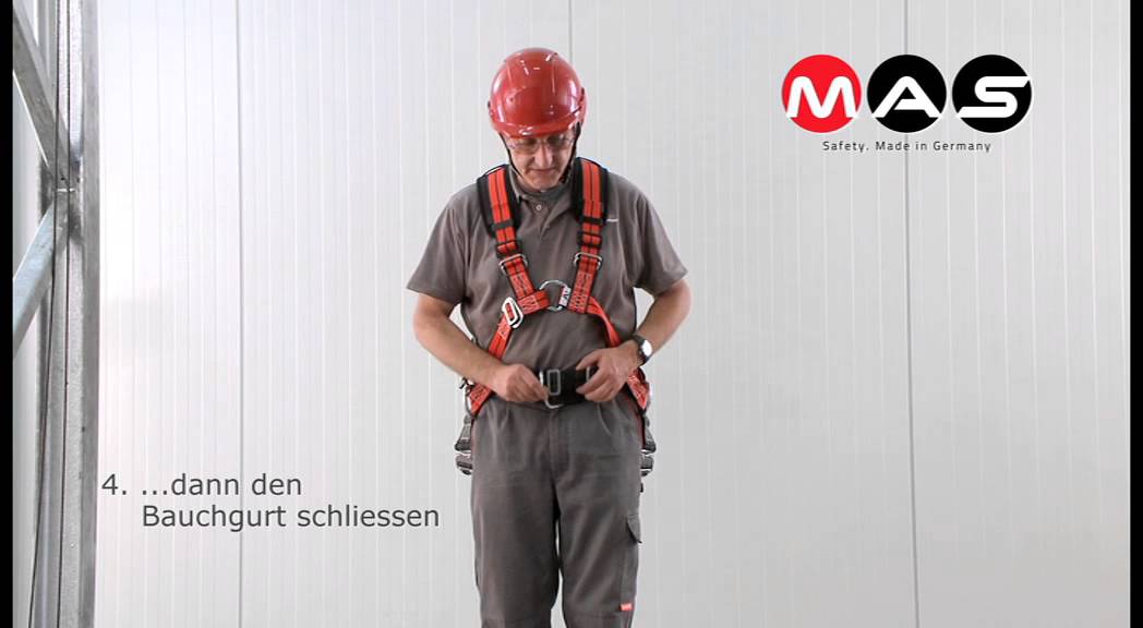 MAS Anleitung Gurt anlegen - YouTube
