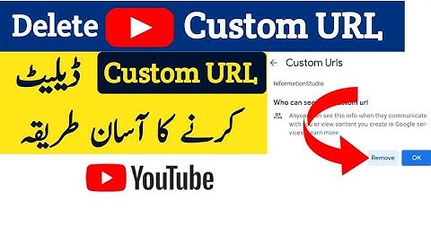 How To Delete YouTube Custom URL | Custom URL Delete karne ka Tarika