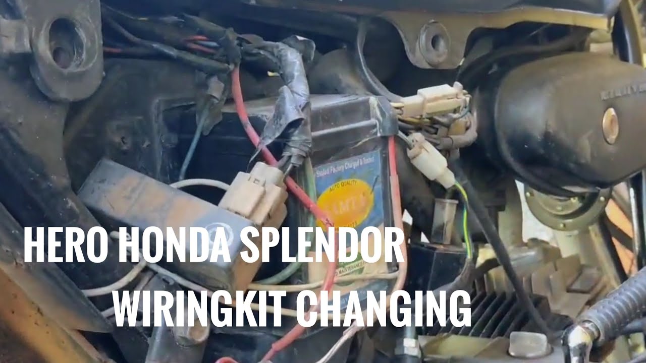 hero honda splendor wiring kit changing. ️ YouTube