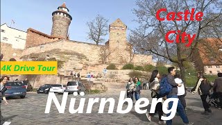 Nuremberg driving tour in Germany / Bavaria. Deutschland Stadt Rundfahrt Nürnberg in Bayern