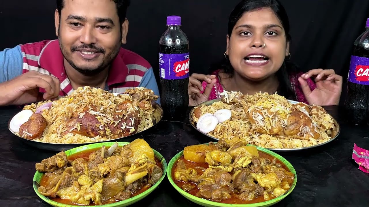 unlimited chicken biriyani and mutton curry eating challenge