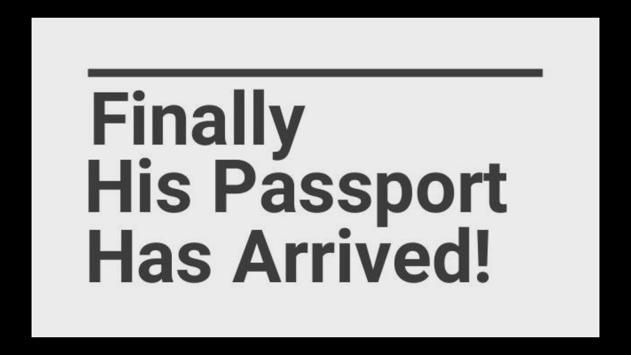 diaspora colombiana Finally His Passport Has Come Through!