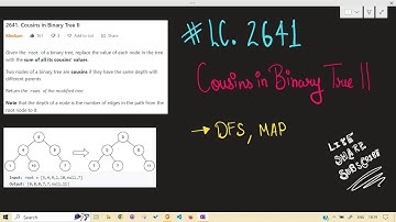 LeetCode | 2641. Cousins in Binary Tree II | DFS | MAP