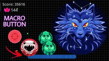 MACRO BUTTON + SOLO TAKEOVER + DESTROYING TEAMS (AGAR.IO MOBILE)