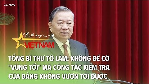 Tổng Bí thư: Không để có "vùng tối" mà công tác kiểm tra của Đảng không vươn tới được | VTV Times