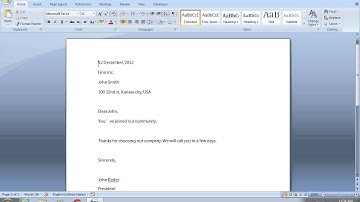 How to use Word 2007 Autotext