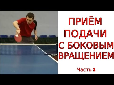 Прием подачи в настольном теннисе видео уроки
