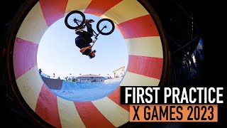 FIRST PRACTICE! BMX PARK - X GAMES 2023