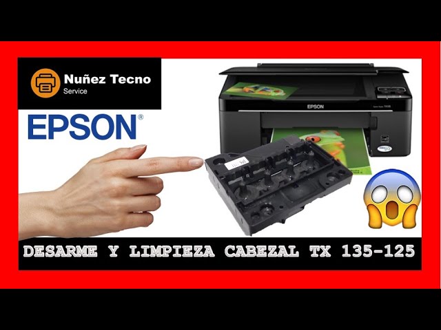 COMO LIMPIAR CABEZAL 🖨️ IMPRESORA EPSON TX 135 TX 125 👉DESARMADO Y  LIMPIEZA👈 - YouTube