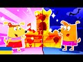 Dog Family In Ukrainian Sand Castle Assembly For Toddlers