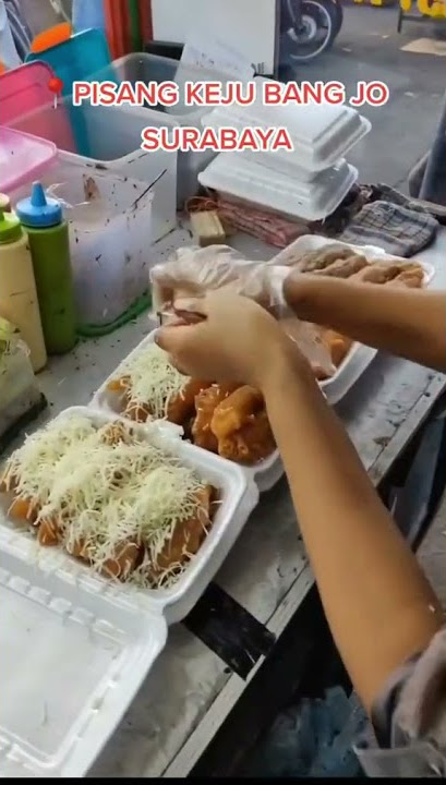 PISANG KEJU VIRAL DI SURABAYA, BARU BUKA UDAH BANYAK YANG ANTRI ..!! INDONESIA STREET FOOD #shorts