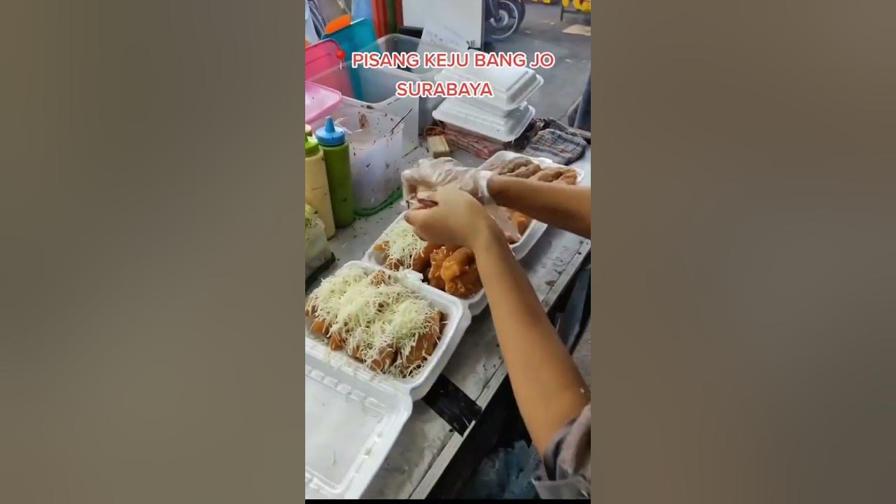 PISANG KEJU VIRAL DI SURABAYA, BARU BUKA UDAH BANYAK YANG ANTRI ..!! INDONESIA STREET FOOD #shorts
