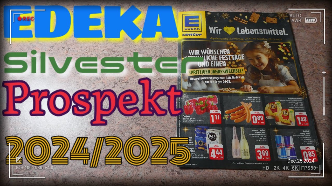 Offizielles Edeka Silvester Prospekt 20242025 Youtube 