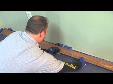 Flooring 101: How to Install Laminate Flooring (Lock & Fold Method) |  Lumber Liquidators - YouTube