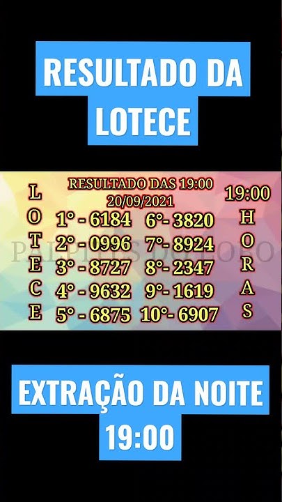 Resultado da loteria dos sonhos extração das 19 horas