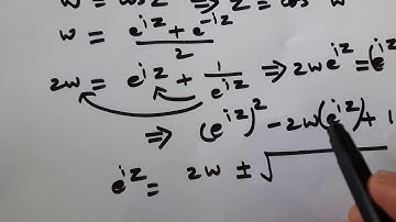 Complex Analysis |If w=cosz then z=?|TRB|SET|CSIR|K.Thirumurugan