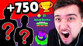 EXTREME PUSH EVE 750 TROPHY! TAJNÁ POMOC! | Brawl Stars