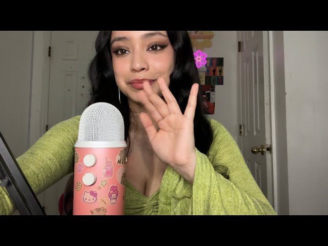 ASMR gum chewing & whispers :)