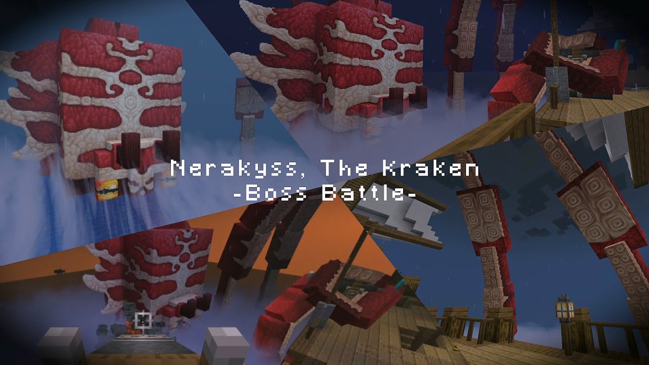 Minecraft Nerakyss, The Kraken Boss Battle (Bosses'Rise Mod UPDATE ...