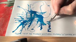 Montblanc Honore de Balzac Dandy Turquoise Ink Review – Ian Hedley Art