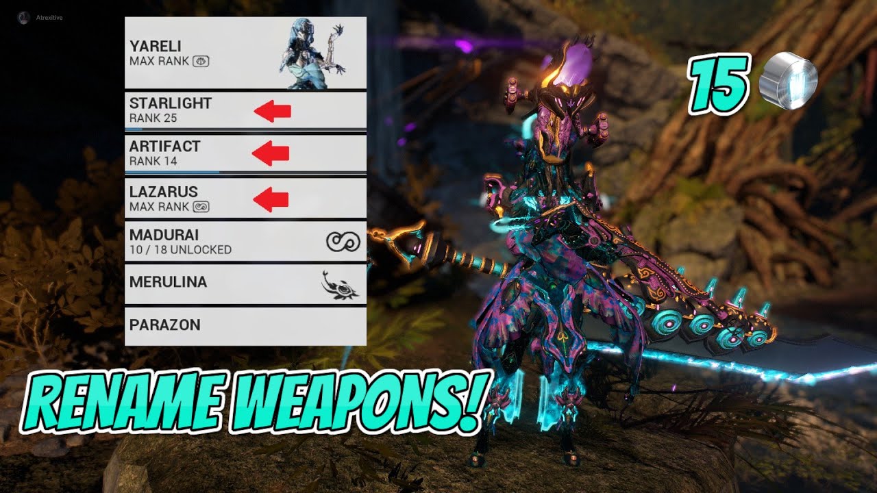 How to Rename any Weapon in Warframe! (Tutorial) - YouTube
