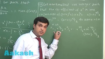 JEE Advanced 2016 Solution Paper-1 Maths [Q. 52-54] By Aakash